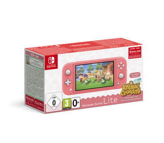Nintendo Switch Lite (Coral) Animal Crossing: New Horizons Pack + NSO 3 months (Limited) console de jeux portables Corail 14 cm 