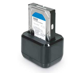 Port Designs 900040 Station d'accueil de disques de stockage Noir