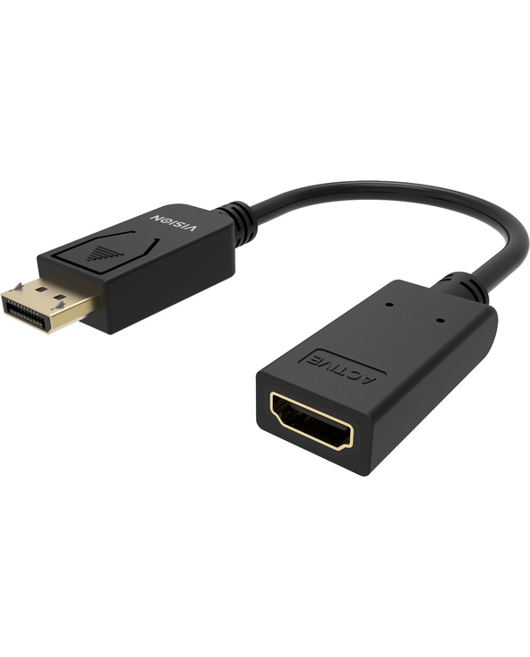 Vision TC-DPHDMI/BL câble vidéo et adaptateur HDMI Type A (Standard) DisplayPort Noir