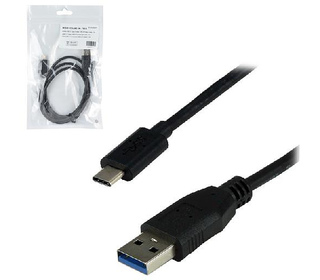MCL USB 3.1 Type-C / USB 3.0 Type-A 1 m câble USB 3.2 Gen 1 (3.1 Gen 1) USB C USB A Noir
