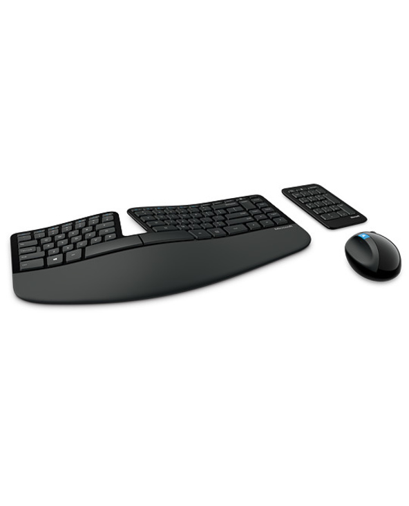 Microsoft Sculpt Ergonomic Desktop clavier RF sans fil AZERTY Français Noir