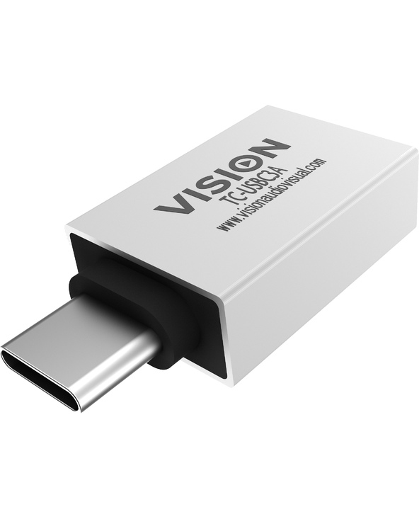 Vision TC-USBC3A adaptateur et connecteur de câbles USB-A USB-C Blanc