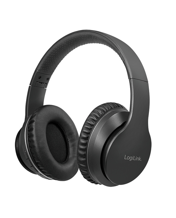 LogiLink BT0053 écouteur/casque Arceau Connecteur de 3,5 mm Bluetooth Noir