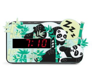 Bigben Interactive R15 – Panda Horloge Analogique Multicolore