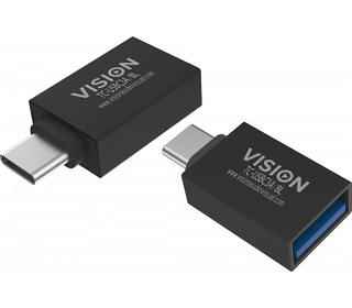 Vision TC-USBC3A/BL adaptateur et connecteur de câbles USB C USB 3.0 A Noir