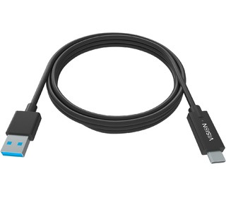 Vision TC 1MUSBCA/BL câble USB 1 m USB 3.2 Gen 1 (3.1 Gen 1) USB A USB C Noir