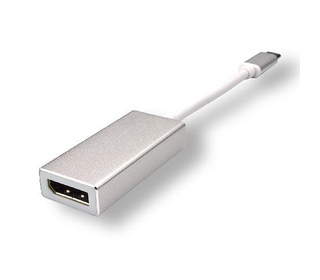 MCL USB31-CM/DPFC adaptateur et connecteur de câbles USB Type-C DisplayPort Argent, Blanc