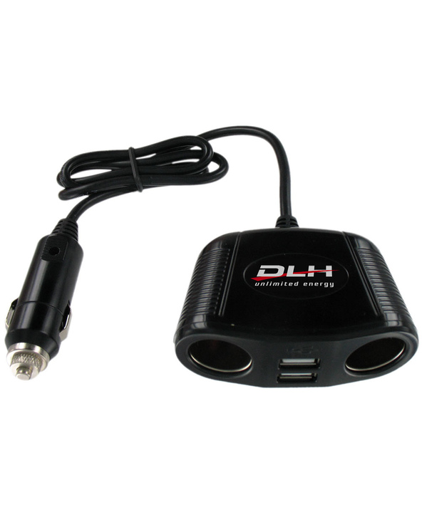 DLH MULTIPRISE ALLUME-CIGARE. 2 sorties allume-cigare max 150W et 2 sorties USB
