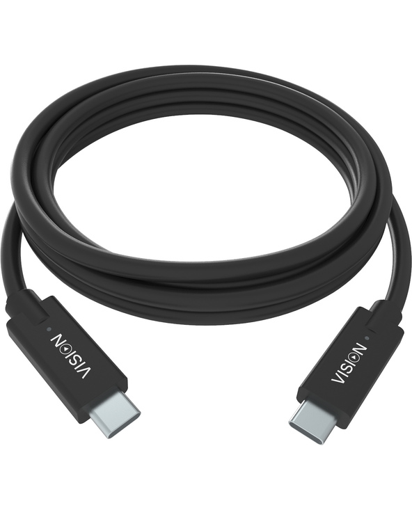 Vision TC 2MUSBC/BL câble USB 2 m USB 3.2 Gen 1 (3.1 Gen 1) USB C Noir