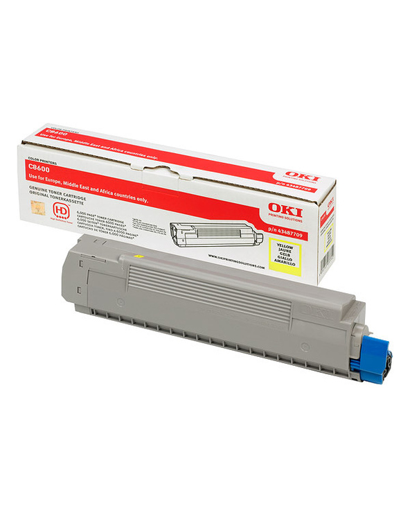 OKI 43487709 Cartouche de toner 1 pièce(s) Original Jaune