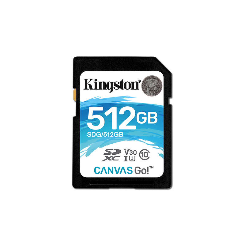 Kingston Technology Canvas Go! mémoire flash 512 Go SDXC UHS-I Classe 10