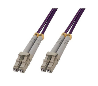 MCL LC/LC câble de fibre optique 1 m OM4 Purple,Grey