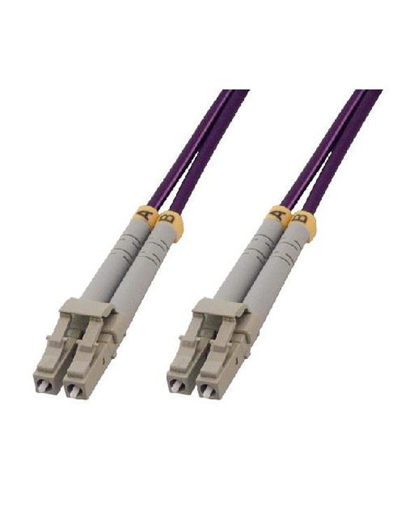 MCL LC/LC câble de fibre optique 1 m OM4 Purple,Grey