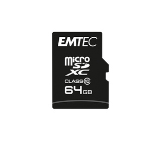 Emtec Micro SDHC ECMSDM64GXC10CG mémoire flash 64 Go MicroSDHC Classe 10