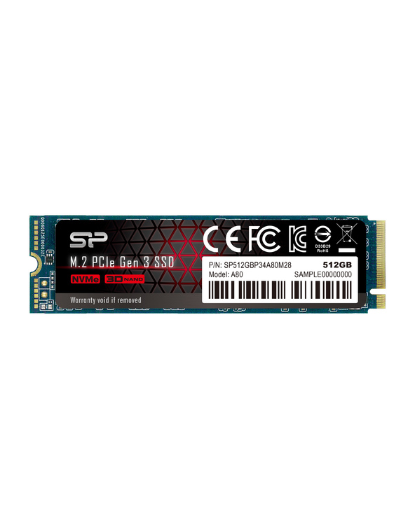 Silicon Power P34A80 M.2 512 Go PCI Express 3.0 SLC NVMe