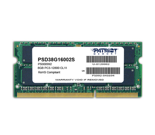Patriot Memory 8GB PC3-12800 module de mémoire 8 Go 1 x 8 Go DDR3 1600 MHz