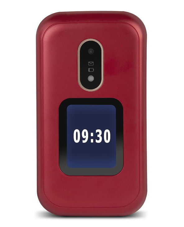 Doro 6060 7,11 cm (2.8") 124 g Rouge, Blanc Téléphone numérique