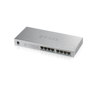 Zyxel GS1008HP Non-géré Gigabit Ethernet (10/100/1000) Connexion Ethernet, supportant l'alimentation via ce port (PoE) Gris