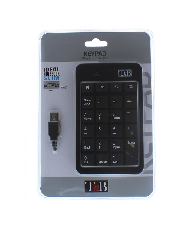 T'nB MPV1 clavier numérique Ordinateur portable USB Noir