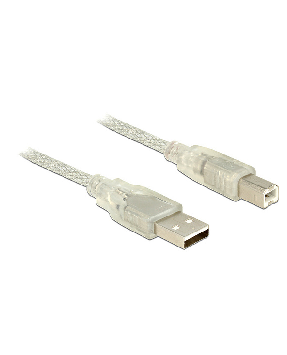 DeLOCK 83894 câble USB 2 m USB 2.0 USB A USB B Transparent
