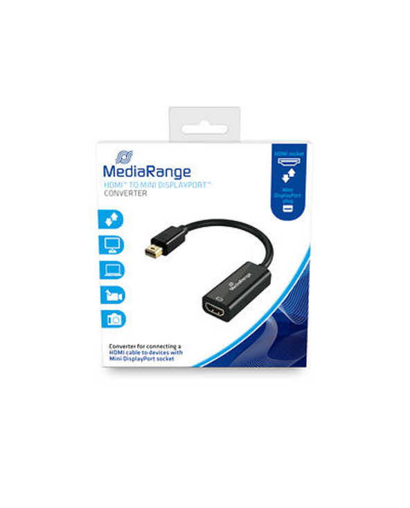 MediaRange MRCS176 câble vidéo et adaptateur 0,15 m Mini DisplayPort HDMI Noir