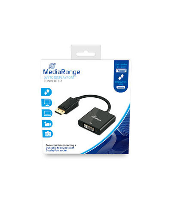 MediaRange MRCS174 câble vidéo et adaptateur 0,15 m DVI DisplayPort Noir