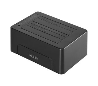LogiLink QP0028 Station d'accueil de disques de stockage USB 3.2 Gen 2 (3.1 Gen 2) Type-C Noir