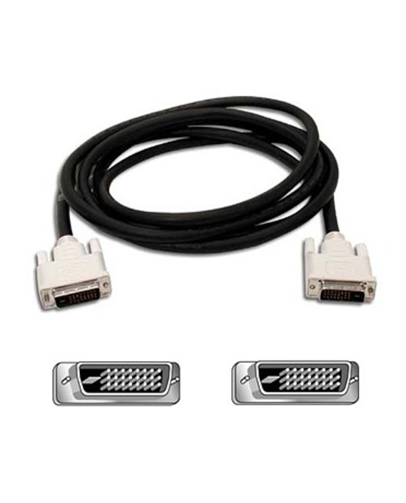 Belkin DVI-D/DVI-D, M/M, 1.8m câble DVI 1,8 m Noir