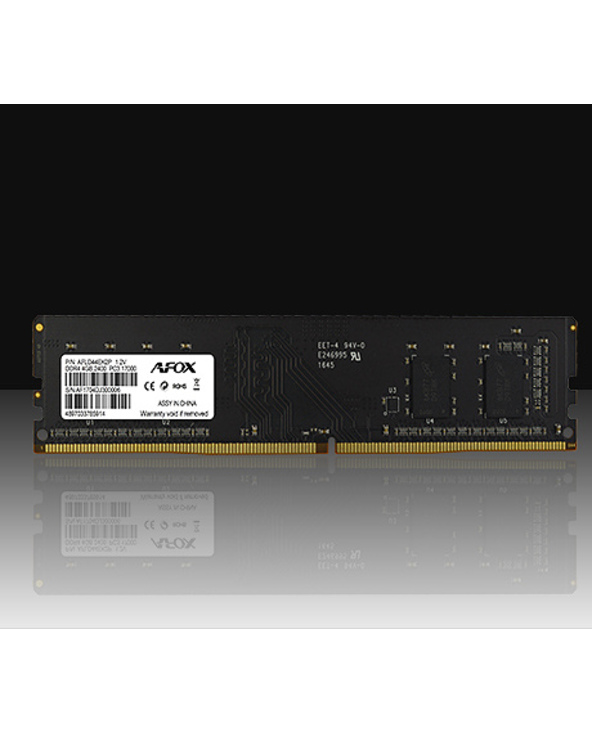 AFOX DDR4 4G 2400 UDIMM module de mémoire 4 Go 1 x 4 Go 2400 MHz