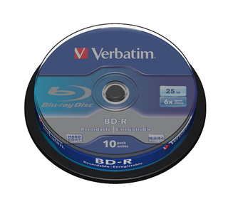 Verbatim BD-R SL 25GB 6 x 10 Pack Spindle 25 Go 10 pièce(s)