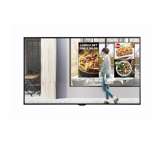 LG 55XS2E-B affichage de messages Panneau plat de signalisation numérique 139,7 cm (55") LCD Full HD Noir Web OS