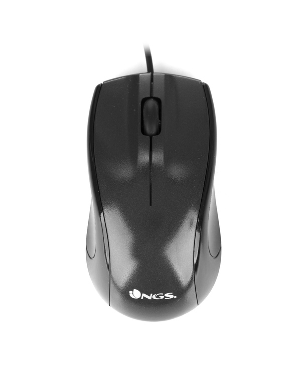 NGS Black Mist souris Droitier USB Type-A Optique 800 DPI
