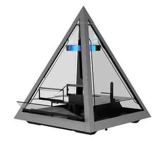 Azza Pyramid 804 Tower Noir, Gris, Transparent