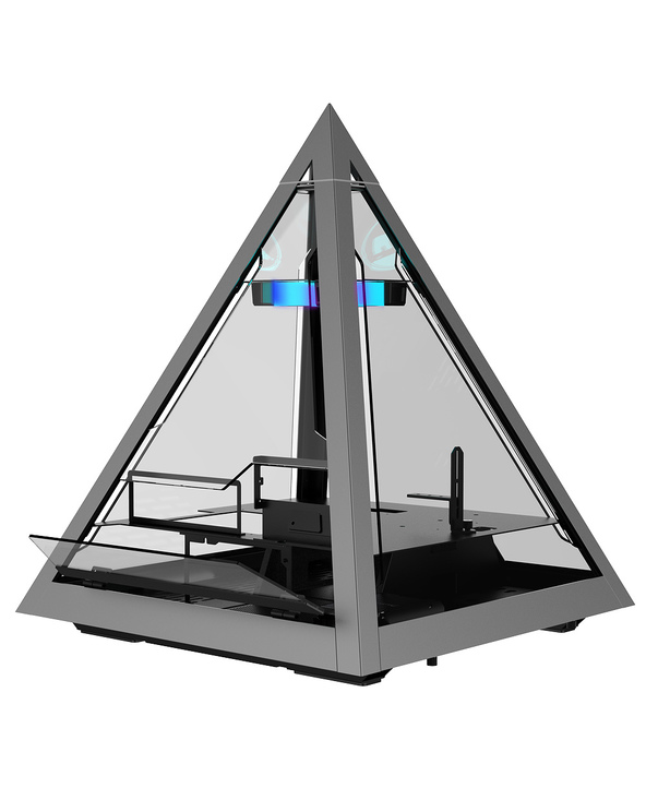 Azza Pyramid 804 Tower Noir, Gris, Transparent
