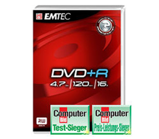 Emtec DVD+R 4,7GB 16X VB Single 4,7 Go 1 pièce(s)