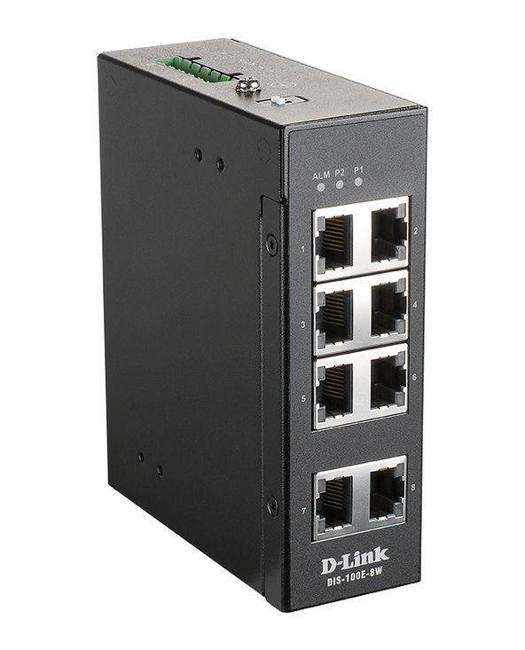 D-Link DIS-100E-8W commutateur réseau Non-géré L2 Fast Ethernet (10/100) Noir