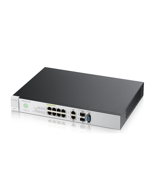 Zyxel Nebula NSW100 Géré L2 Gigabit Ethernet (10/100/1000) Connexion Ethernet, supportant l'alimentation via ce port (PoE) Noir,