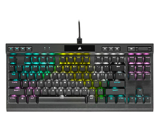 Corsair K70 RGB TKL clavier USB AZERTY Français Noir