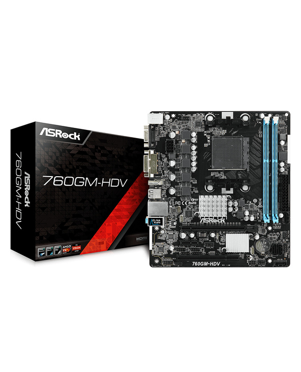 Asrock 760GM-HDV AMD 760G Socket AM3+ micro ATX