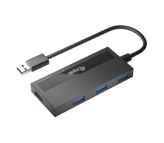 Equip 128956 hub & concentrateur USB 3.2 Gen 1 (3.1 Gen 1) Type-A 5000 Mbit/s Noir