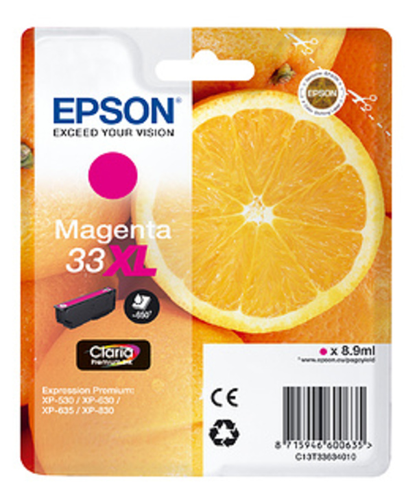 Epson Oranges C13T33634010 cartouche d'encre 1 pièce(s) Original Magenta