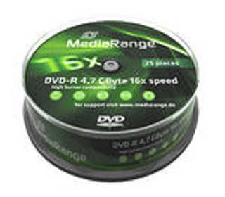 MediaRange MR403 DVD vierge 4,7 Go DVD-R 25 pièce(s)