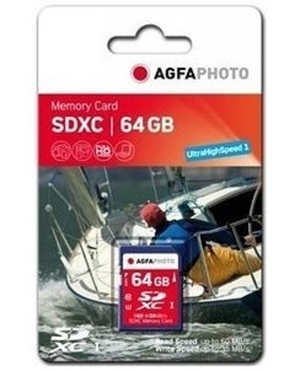 AgfaPhoto 64GB SDXC mémoire flash 64 Go Classe 10