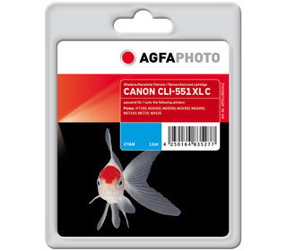 AgfaPhoto APCCLI551XLC cartouche d'encre 1 pièce(s) Rendement standard Cyan
