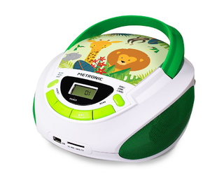 Metronic 477144 Lecteur de CD Lecteur CD portable Vert, Blanc