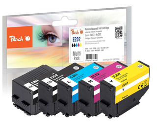 Peach PI200-674 cartouche d'encre 5 pièce(s) Compatible Rendement standard Noir, Cyan, Magenta, Jaune