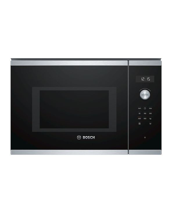 Bosch Serie 6 BFL554MS0 micro-onde Intégré (placement) Micro-ondes uniquement 25 L 900 W Noir, Acier inoxydable