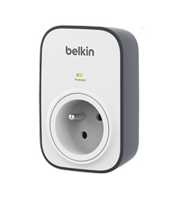 Belkin BSV103CA protection surtension Noir, Blanc 1 sortie(s) CA
