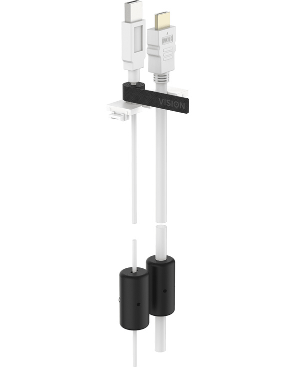 Vision TC3 PULLUP range-câbles Bureau Support de câbles Noir 1 pièce(s)