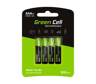 Green Cell GR04 pile domestique Batterie rechargeable AAA Hybrides nickel-métal (NiMH)